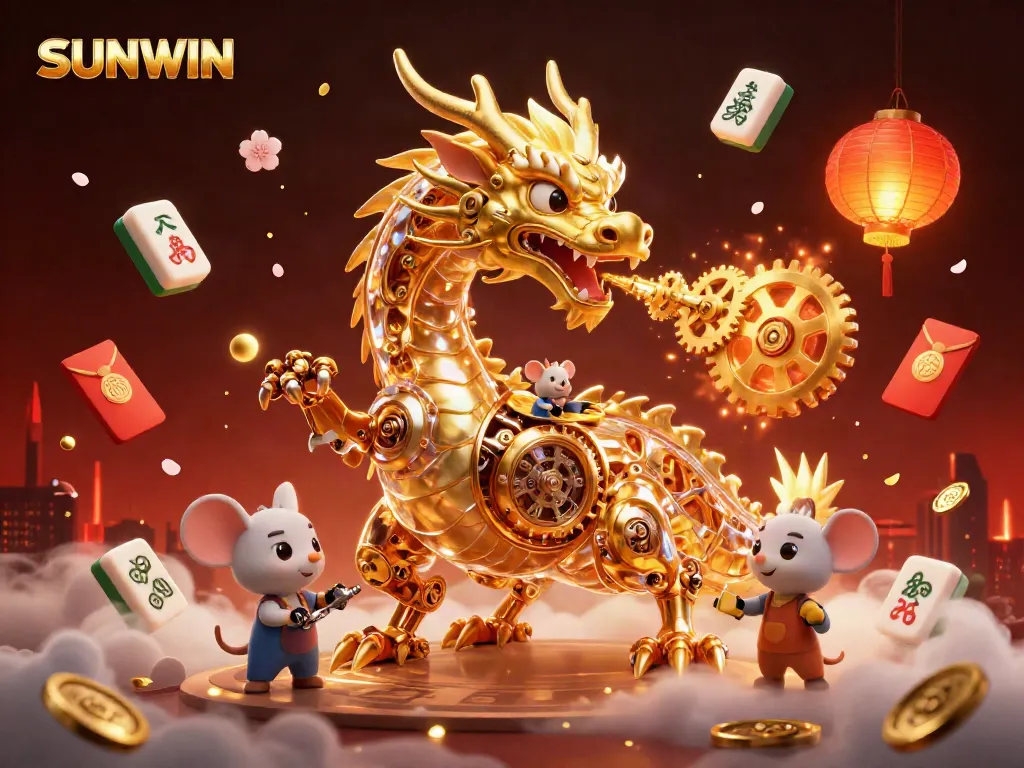 Experience vibrant gameplay and exciting wins with SUNWIN in this dazzling 3D scene.